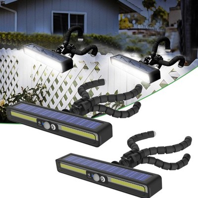 2x Solar PIR Bewegungs Sensor Geladen LED Licht Flexibles Octopus Stativ Camping