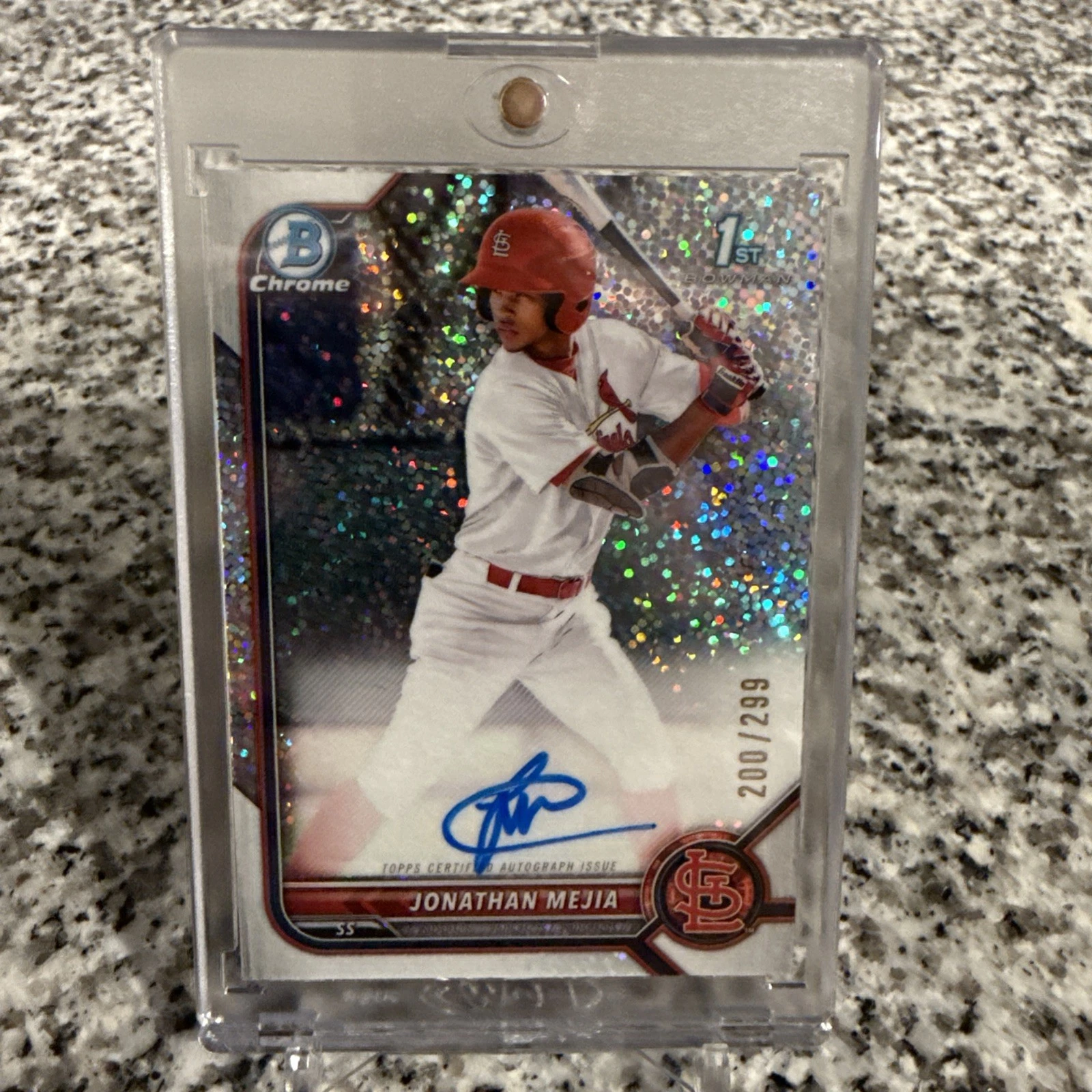 2022 Bowman Chrome - Auto Jonathan Mejia #CPA-JM Speckle Refractor /299 (AU, RC)