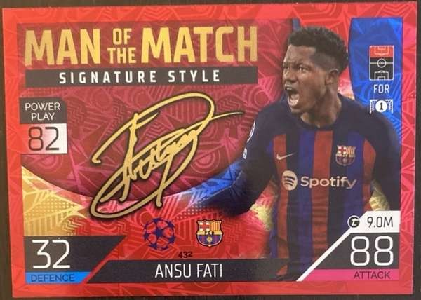 2022-23 Topps Match Attax UEFA  - Red #432 Ansu Fati