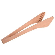 2 - 10 Holz Servierzange Salat Clip Kochen Toast BBQ 30cm lang K&uuml;chenwerkzeug