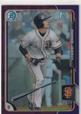 2015 BOWMAN CHROME PURPLE REFRACTORS /250 1ST RC RONNIE JEBAVY GIANTS MLB #-1808