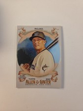 2021 Topps Allen & Ginter Chrome Card #284 Miguel Rojas Miami Marlins