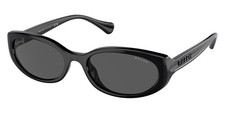 Ralph Woman Sunglasses 0RA5306U 500187 55mm Shiny Black - Dark Grey Lens - NEW