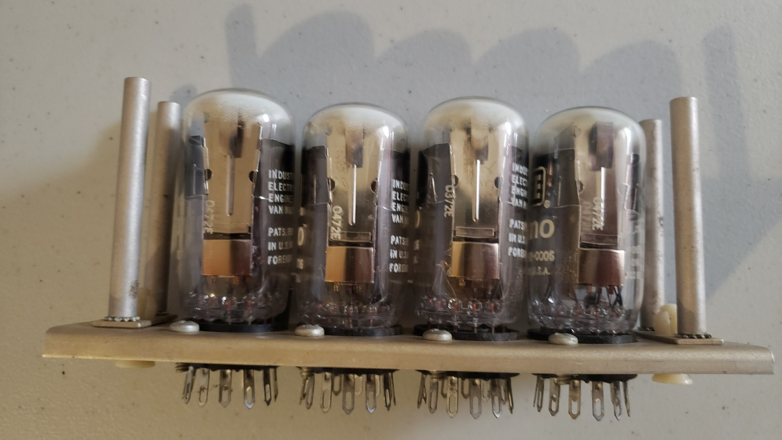 Ultra Rare IEE NIMO 6000-92-0006 Display 4 Tube Parallel Display Assy ~ 1960's