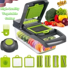 16-In-1 Vegetable Fruit Chopper Cutter Food Onion Veggie Dicer Slicer Kitchen