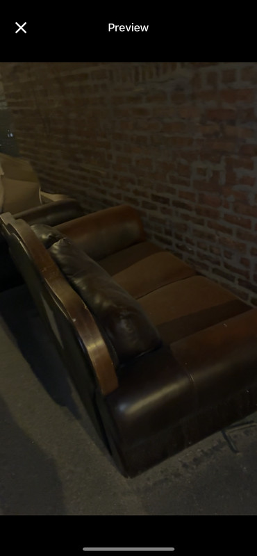 leather couch used