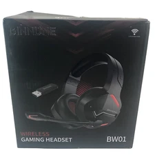 BINNUNE 2.4G/Bluetooth Wireless Gaming Headset with Microphone for PS4 PS5 Plays