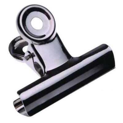 NEW 36x Esselte Bulldog Clip 75mm Silver Pack Clips Box