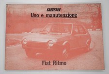 FIAT RITMO 1981 LIBRETTO USO MANUTENZIONE ISTRUZIONE MANUALE GUIDA UTILIZZO