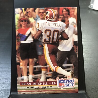Brian Mitchell 1992 Pro Set #84 Washington Redskins FOOTBALL