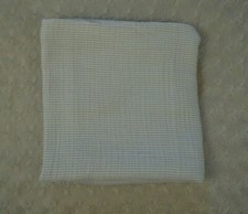 Carter's Tan White Stripes Baby Swaddle Blanket Muslin Cotton Lovey