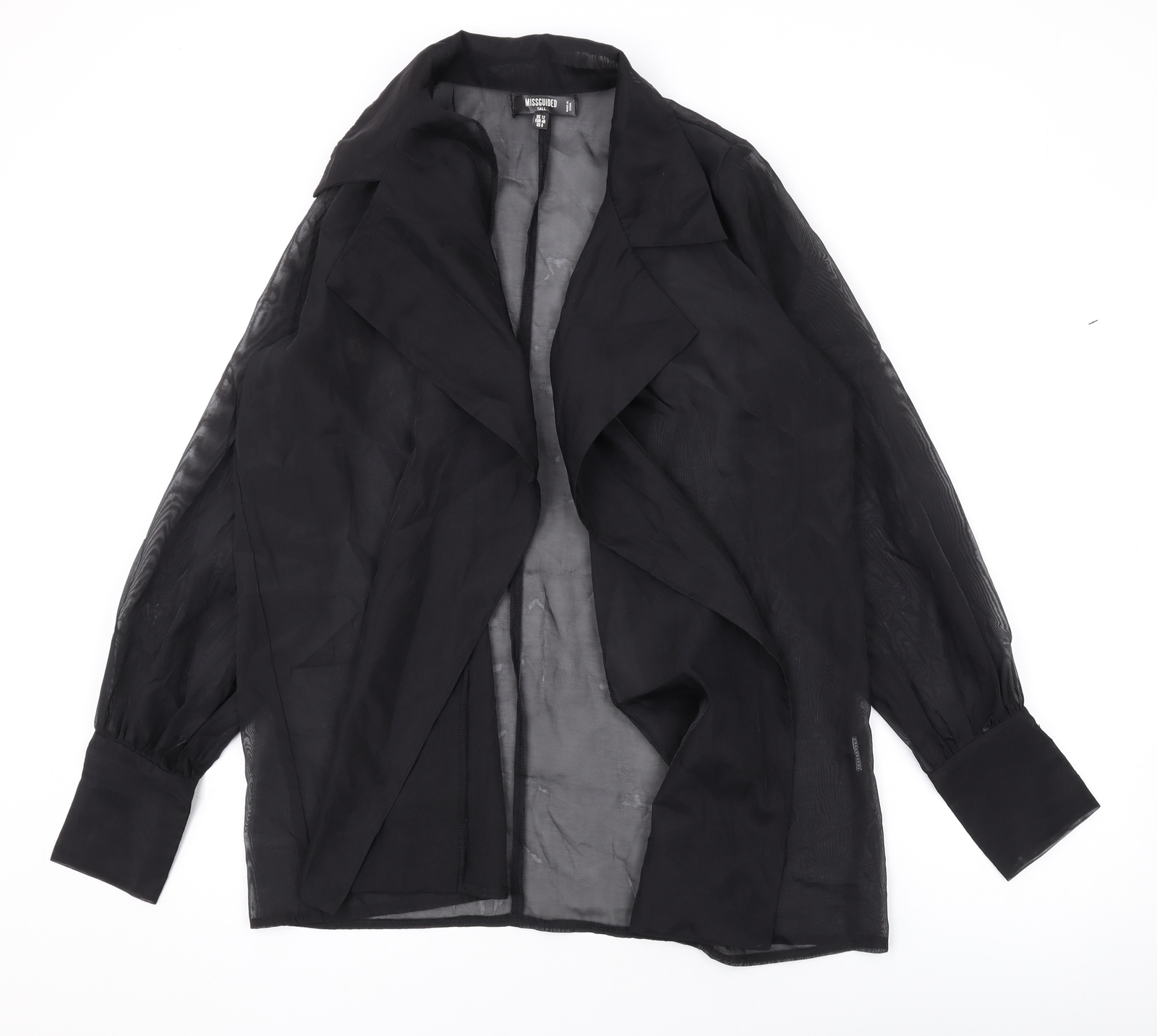 Missguided Womens Black Polyester Basic Blouse Si… - image 1