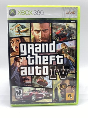 Grand Theft Auto IV (Xbox 360, 2008) Complete With Poster Map & Manual. Tested