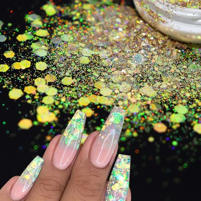 24 Farben 3D Schmetterling Glitzer – Für Nail Art, Gesicht & Body, Holografisch, 2 Schachteln