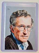 Noam Chomsky Limited Edition Artist Signed "Iconic Professor" Trading Card 3/10