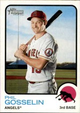 2022 Topps Heritage #345 Phil Gosselin Los Angeles Angels Baseball Card