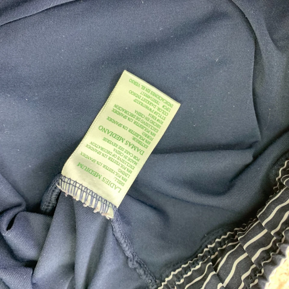 Shorts Tangerine Feminino Médio Cordão Listrado Tamanho M Bolso Traseiro 36-30 - Imagem 4 de 4