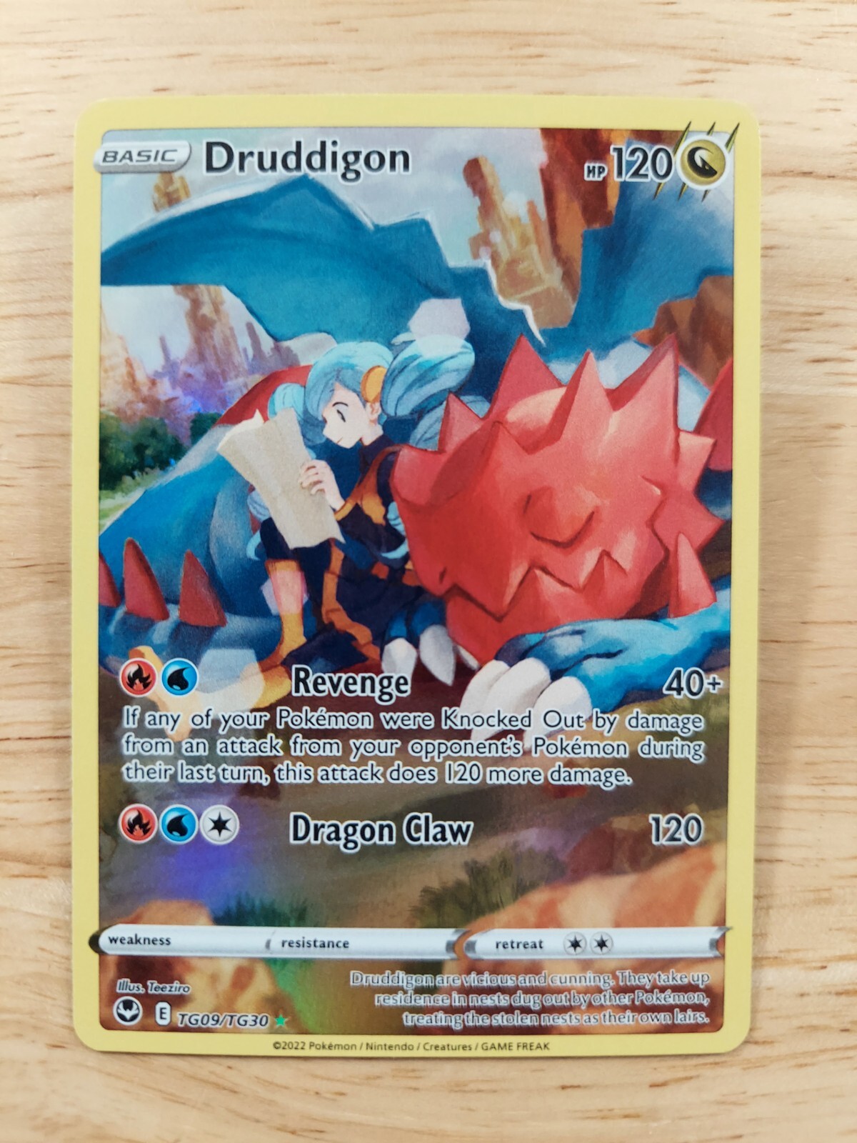 Druddigon TG09/TG30 NM Silver Tempest Trainer Gallery Ultra Rare Pokemon Card