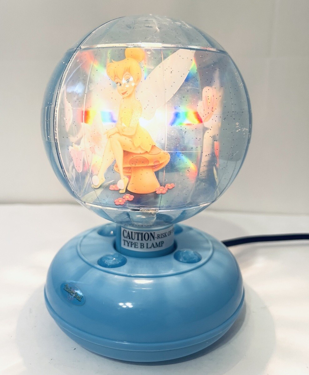 2005 Disney Revolving MOTION LAMP Tinker Bell Night Light Disco