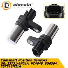 Sensor de posición del cigüeñal del árbol de levas 2 piezas para Nissan Altima 2,5 L 2002-2006