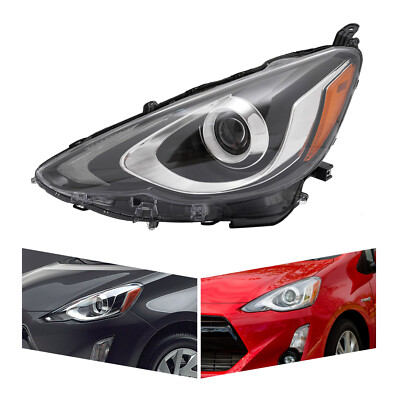 Headlight LED CAPA Certified Left Driver For 2015-2017 Toyota Prius C Headlamp