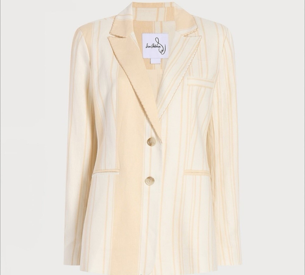 ☆Sam Edelman☆ENOLA TWO TONE BLAZER Sam Edelman Enola Two Tone Blazer - Women's Size L, Linen