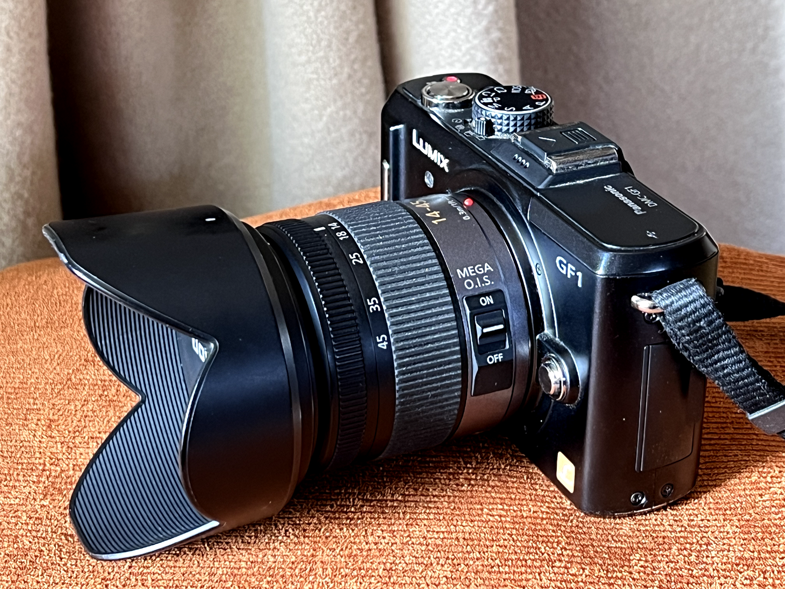 Panasonic Lumix DMC-GF1 12.1MP Digital Camera w/ Lumix 14-45mm Lens, hood, card