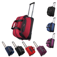 Upgrade Rolling Duffel Bag w/ Wheels Trolley Travel Bag Waterproof & Expandable