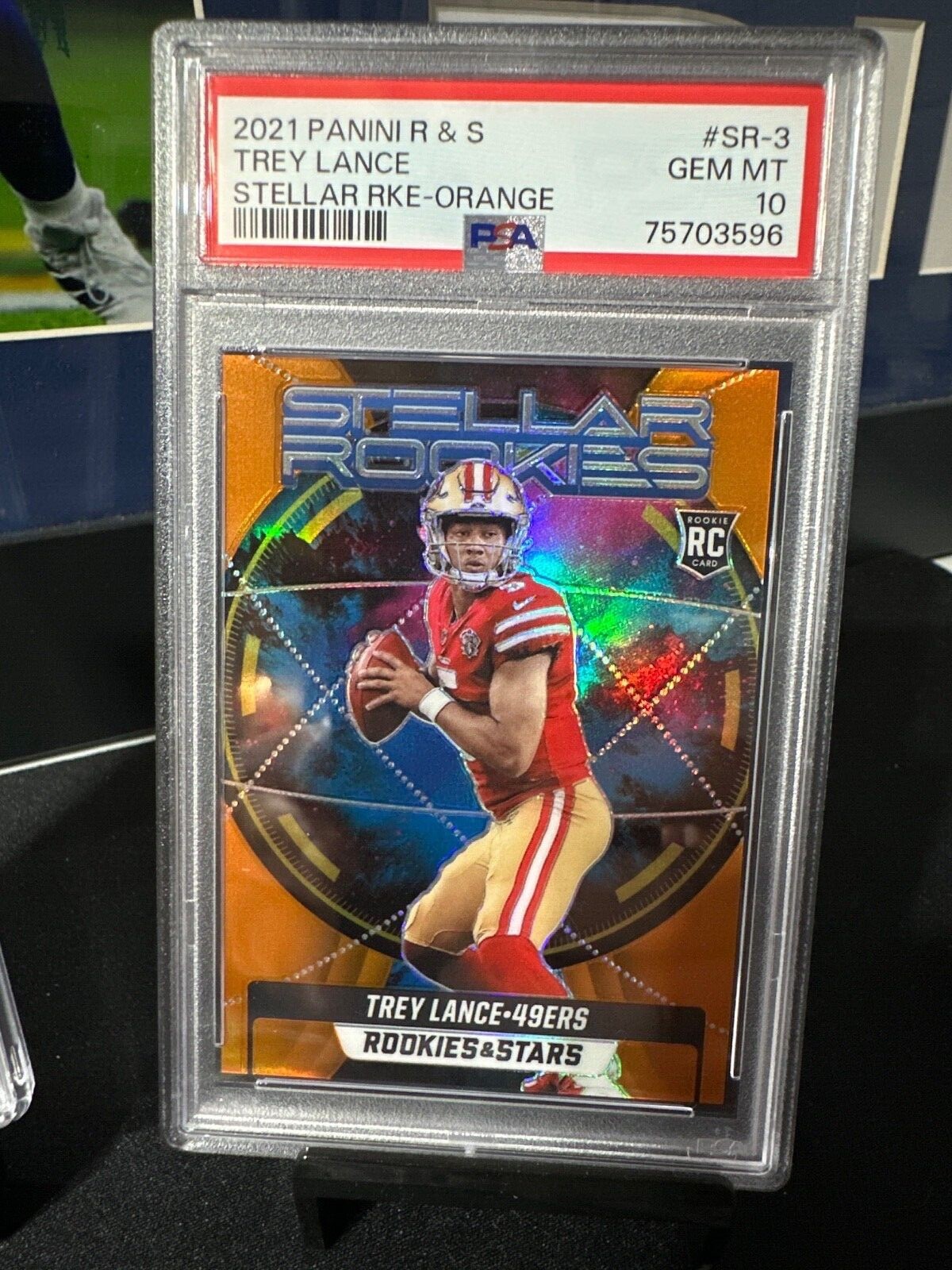 Trey Lance Panini Rookies & Stars Stellar Rookies #SR3 Orange