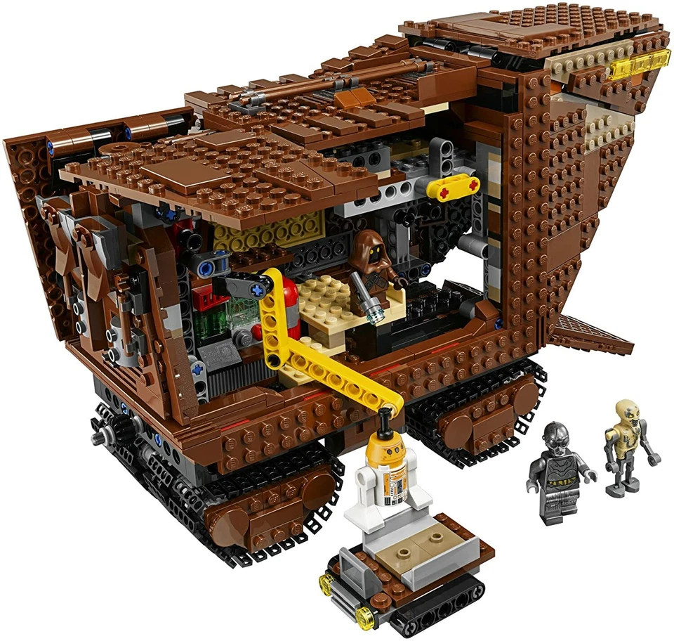 Lego Star Wars 75220 SANDCRAWLER Luke Skywalker Jawas RA-7 R5-A2 NEW Foto 3 de 4