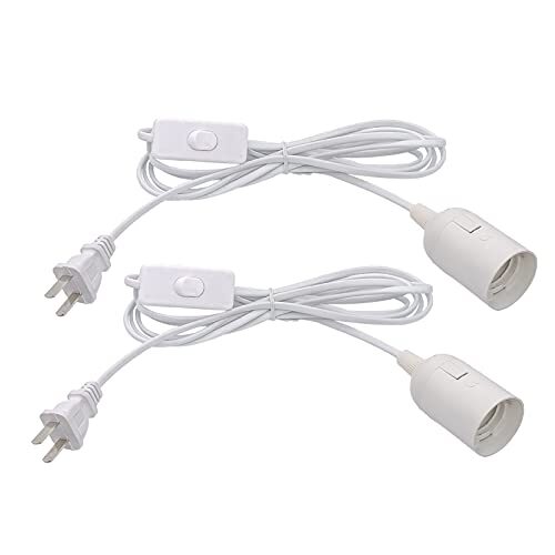 Plug in Hanging Light Kit, Retro Hanging Lights with Plug in Cord, E26 E27 