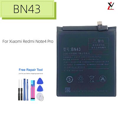 Replacement Battery For Xiaomi Redmi Note 4X 4 Pro BN43 4100 mAh + Tools