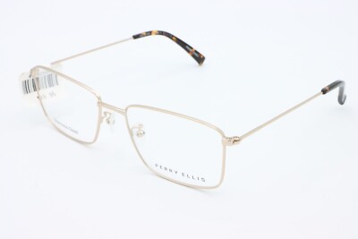 NEW PERRY ELLIS PE437-2 GOLD TORTOISE AUTHENTIC FRAMES EYEGLASSES 54-17