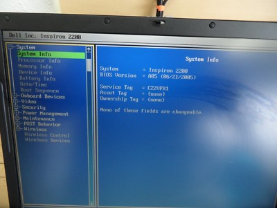 Dell Inspiron 2200 Parts Laptop Posted To Bios No Hard Drive | eBay