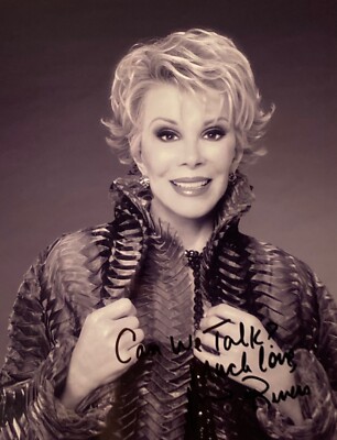 Hand SIGNED Joan Rivers 8x10 Vintage Photo - ''Can We Talk?'' Spaceballs, Comedian