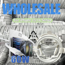 For iPhone 15 16 Pro USB-C to USB-C Cable Fast Charger Lot Type C Charging Cord
