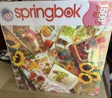 Springbok 1500 Puzzle Jigsaw GARDEN BEGINNINGS Floral, Daisies- SEALED NEW