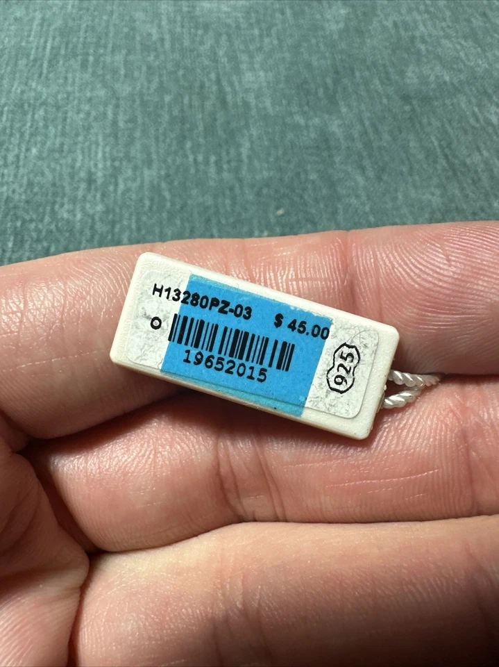 Dije colgante vintage Persona de plata de ley con etiquetas Foto 4 de 4