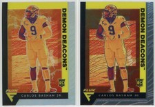 2021 Chronicles Flux Draft Picks Carlos Basham Jr. RC Silver Prizm & Base PAIR