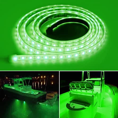 ROLiGHTiC Marine Submersible Boat LED Strip Lights 12V 6FT IP68