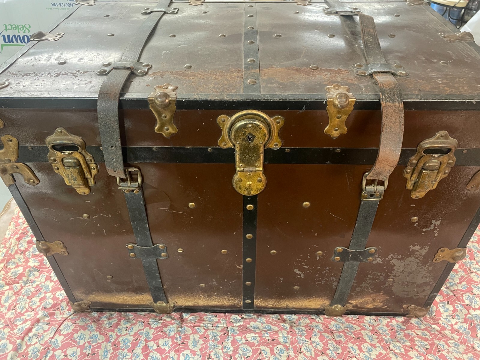 Antique Steamer Trunk eBay