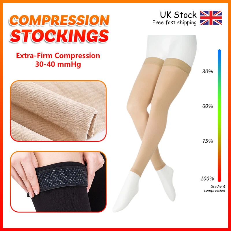 VARCOH 30-40 mmHg Compression Stockings Men's Women's,Thigh High,Support Varicose Veins