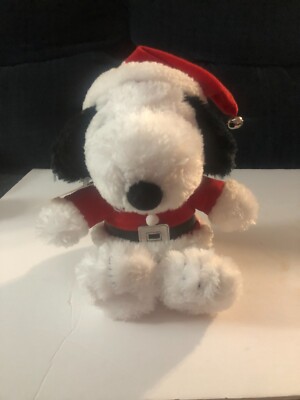 Hallmark Christmas Snoopy Santa 8 inch Plush Stuffed Animal Peanuts New With Tag