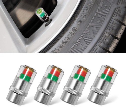 Juego De 4 Tapones Para Válvulas De Neumáticos De Aleación De Zinc - Universales Para Coches, Motos Y Bicicletas