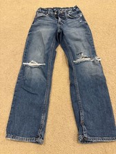 gap girls jeans 8 loose 90s ripped