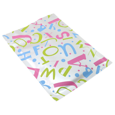 100x Silver Aluminum Letters Zip Lock Bags 3.5x4.75in (Free 2-Day Shipping)
