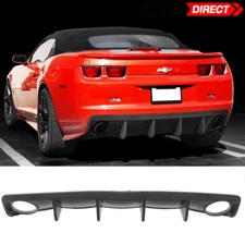 Fits 10-13 Chevy Camaro OE Style Rear Bumper Diffuser Lip Shark Fin Unpainted PU