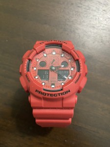 RED CASIO G-SHOCK MEN'S WATCH 5081 - GA-100C 200M WR / NEW | eBay