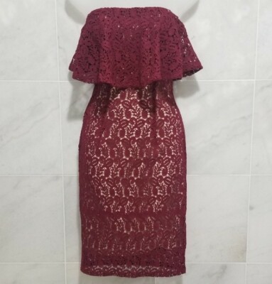 black lace sweetheart dress Black
