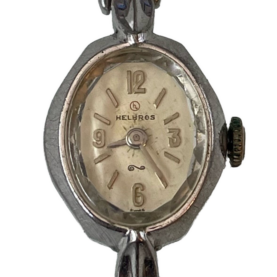 Vintage HelBros Watch Base Metal Bezel Stainless AS IS PARTS OR